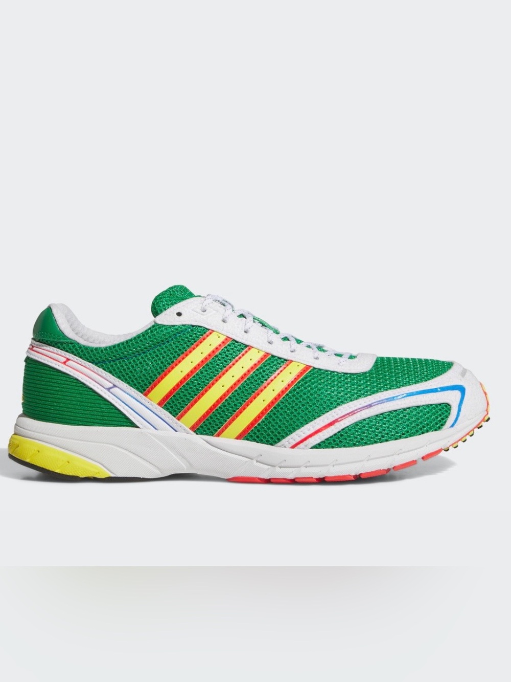 adidas Adizero Adios OG Sneakers Unisex M7/W8 Green Retro Lifestyle Streetwear